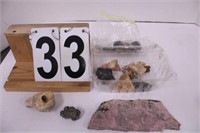 Box Of Rocks Includes Feldspar - Magnetite