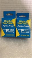 Digital video camera battery 2 pack