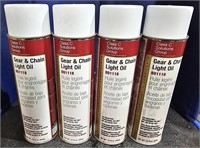 (4) Gear and Chain Oil Sprays