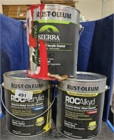 3 Lots of 1 ea- 1 Gallon Rust-Oleum Acrylic