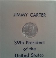 Silver coin Franklin Mint Jimmy Carter 1977