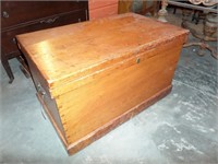 Early Primitive Pine Blanket Chest