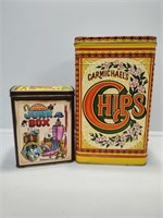 Carmichael's Chips Tin, Junk Box Tin