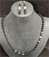 Miriam Haskell Acrylic Beads Necklace And Earrings