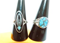 Two Turquoise Rings