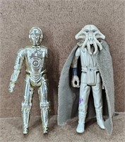 Star Wars 1982 C3PO & 1983 Squid Head