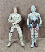 2001 Star Wars Luke Skywalker & C-3PO