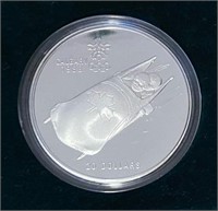 Canadian Mint Silver Calgary 1986 Winter Olympics