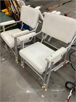 2 Marine Captains Boat Chairs