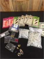 Asst of lures and parts for lure building