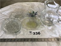 PITCHER, CANDY TRAYS