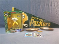 Football - Figure , Packers Pennant , Cards +