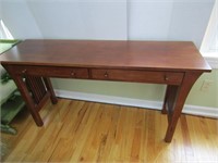 Stickley Sofa Table w/2 Drawers-54"Wx16"Dx28 1/2"H