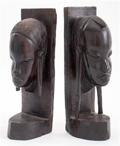 Kenyan Ironwood Sculptures of Masai Figures, 2