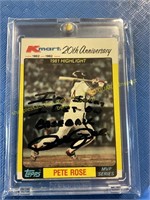 Pete Rose Autograph Card