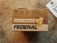 (25) Federal 16 Ga. Duck & Pheasant Bird Shot