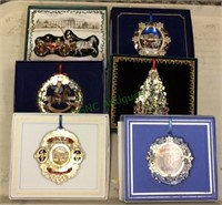 White House collector ornaments lot of six