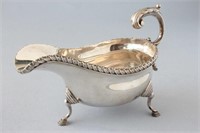 George V Sterling Silver Sauce Boat in the