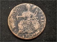 1787 Connecticut Colonial Copper Coin