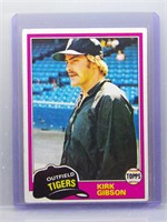 1981 Topps Kirk Gibson Rookie