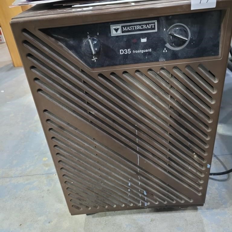 mastercraft d35 dehumidifier