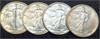 (4) 1990 Silver Eagles