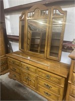 TRIPLE DRESSER AND MIRROR