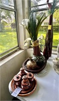 Decorative Vases and Miniature Peru Hand