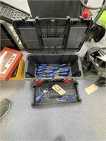 HyperTough Plastic Tool Box w/Kobalt Tool Set