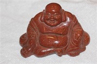 Chinese Goldstone Gemstone Laughing Buddha
