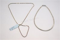 Sterling Silver Necklace's & Matching Set