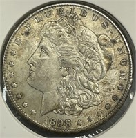 Silver Morgan 1 Dollar 1898-O