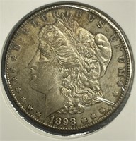 Silver Morgan 1 Dollar 1898-O