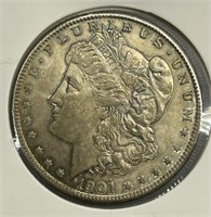 Silver Morgan 1 Dollar 1901-O