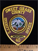 SWEET GRASS MONTANA SHERIFF'S PATCH NEW