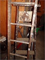 PAIR OF WOODEN LADDERS