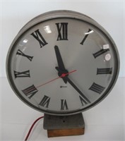 Simplex Made in USA Double Sided Electric Clock.