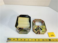 Unsorted Poke'Mon Trading Cards in Tin Box