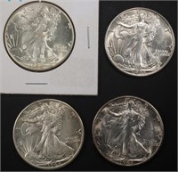 COLLECTORS LOT WALKING LIBERTY HALF DOLLARS