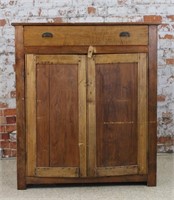 A 19th C. Country Primitive Pine Jelly Cupboard,