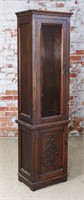 A Victorian Oak Bookcase Section, (left side of a