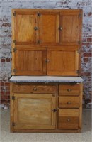 A Two-Section Oak Kitchen Cabinet circa 1920 with