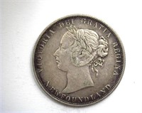 1873 50 Cents XF Newfoundland