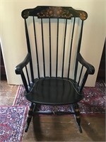 Stenciled rocking chair