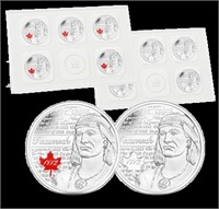 2012 RCM Tecumseh Circulation .25¢ 10 Coin Set