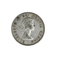 1953 Canada Fifty Cents Elizabeth II Silver Coin