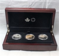 Canada $10 3 coin Set 2016 Reflections of Wildlife