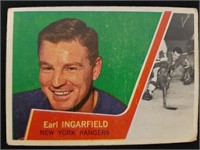 1963-64 Topps NHL Earl Ingarfield Card