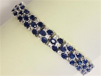 Sterling Silver Sapphire Bracelet