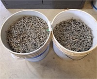 5 gallon pails of assorted nails